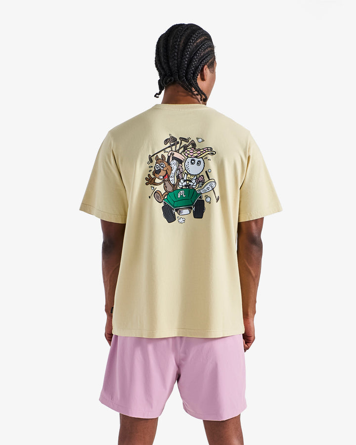 Malbon Two Man Scramble T-Shirt - Light Khaki - Sun Diego Boardshop