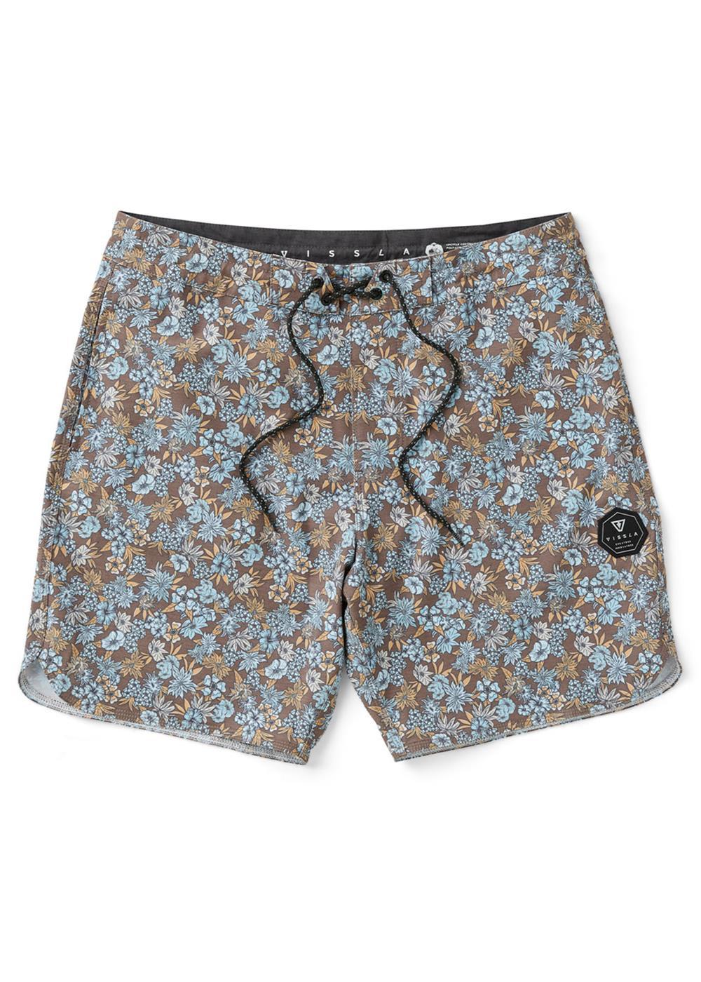 Vissla Beacons 17.5" Boardshort - Dark Earth Dke - Sun Diego Boardshop