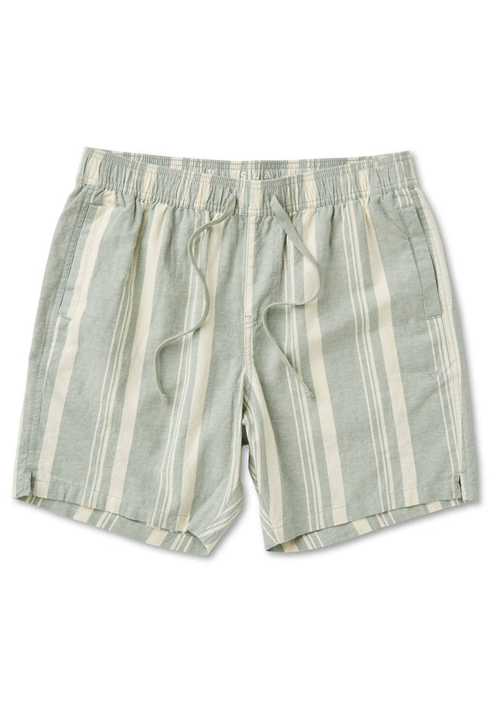 Vissla J. Linen Stripe Elastic Eco 18" Walkshort - Light Sage - Sun Diego Boardshop