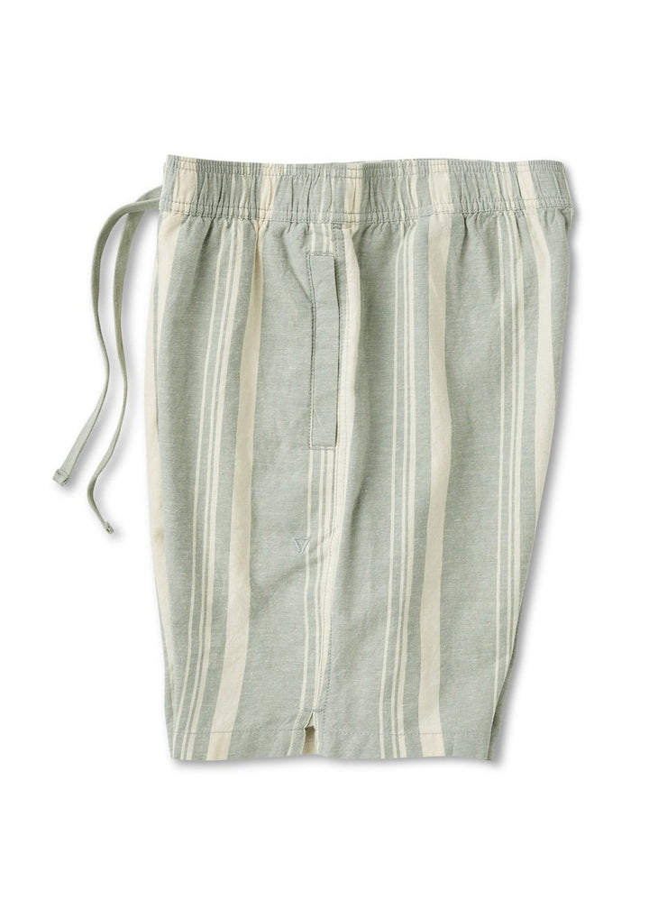 Vissla J. Linen Stripe Elastic Eco 18" Walkshort - Light Sage - Sun Diego Boardshop