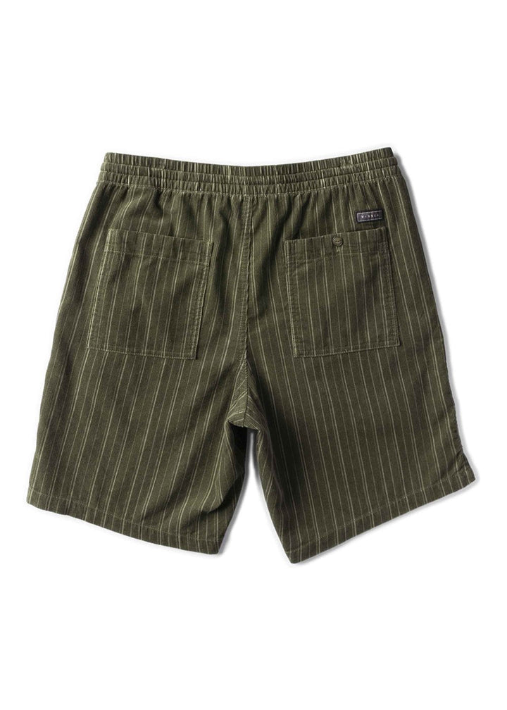 Vissla Rails Cord 18" Elastic Walkshort - DARK OLIVE - Sun Diego Boardshop