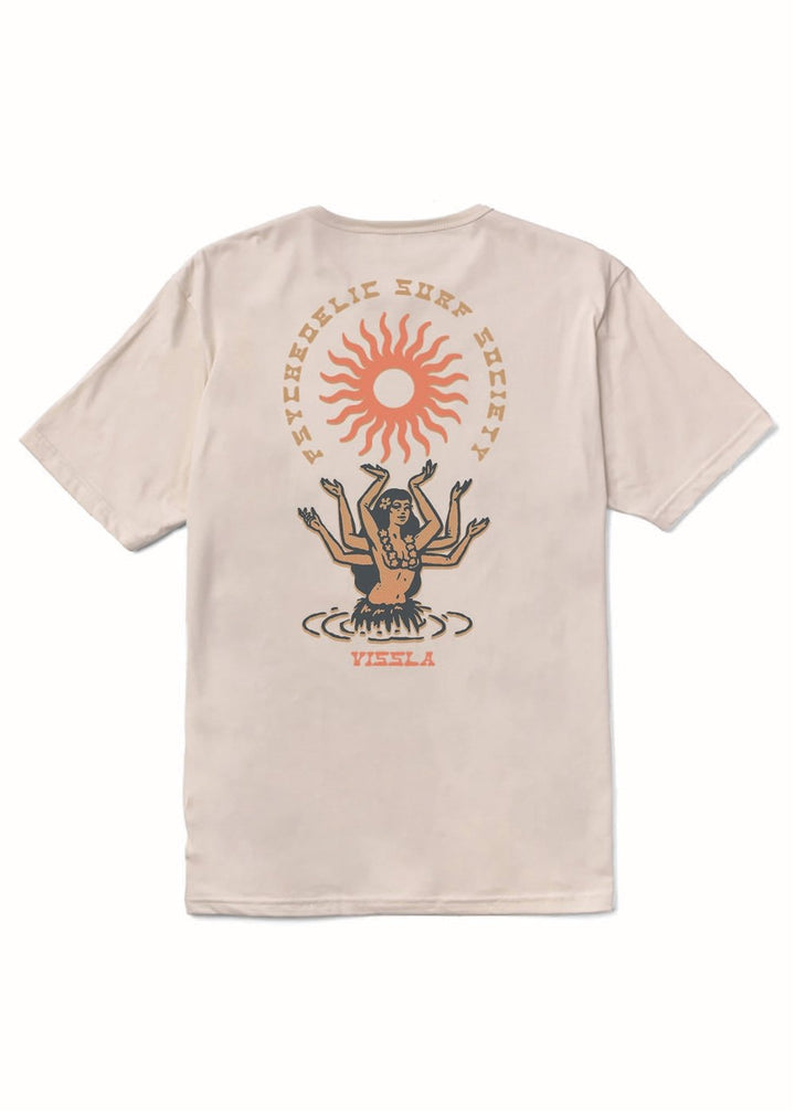 Vissla Hula Hands Organic Tee - Bone - Sun Diego Boardshop
