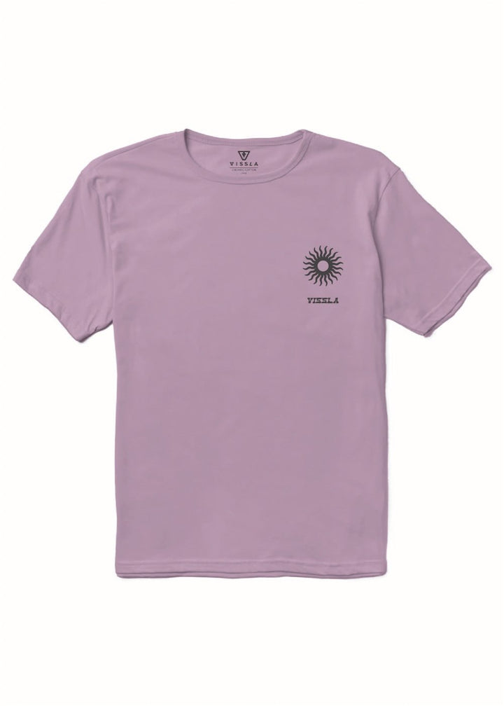Vissla Hula Hands Organic Tee - Plum - Sun Diego Boardshop