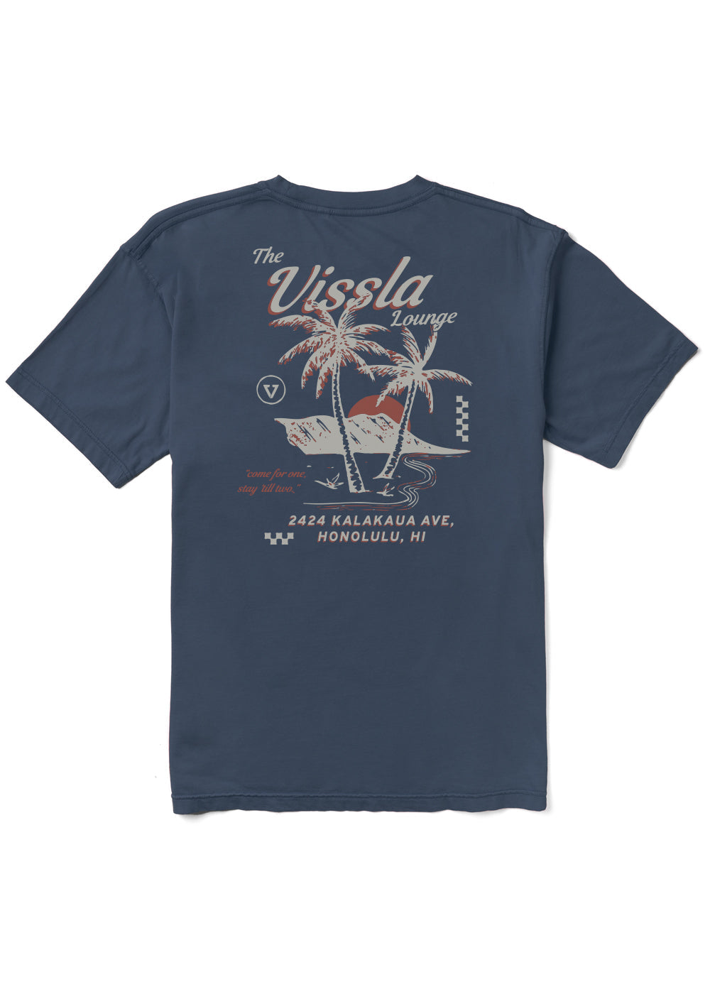 Vissla Lounge Premium Pocket Tee - Navy - Sun Diego Boardshop