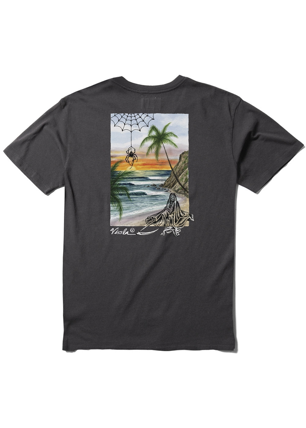 VISSLA BANDIT ORGANIC TEE PHANTOM