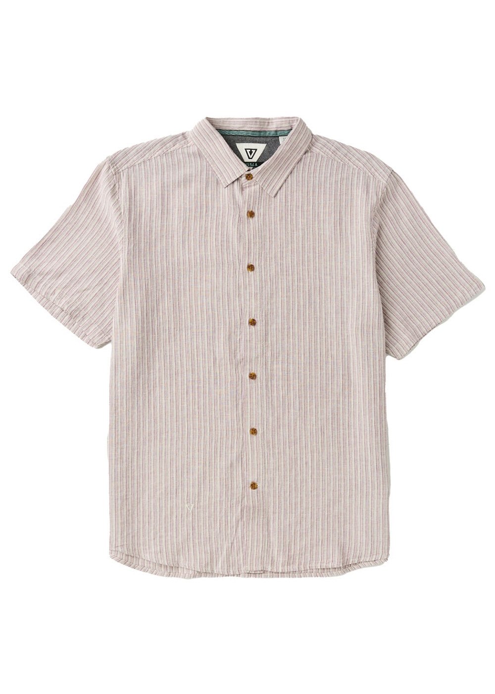 Vissla J Linen Short Sleeve Shirt - Plum - Sun Diego Boardshop