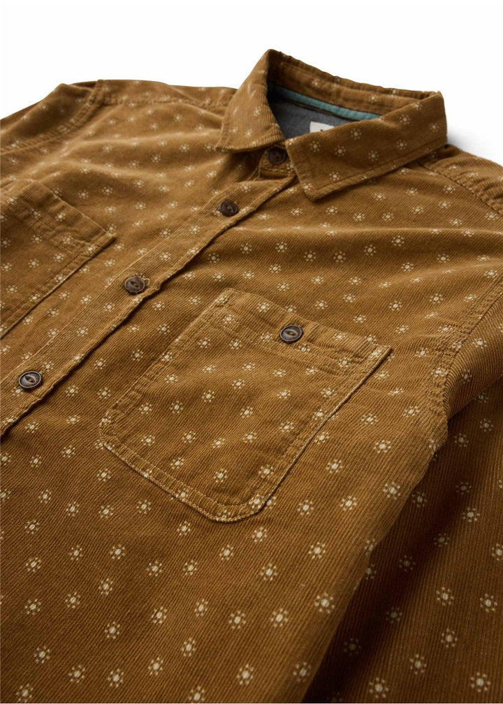 Vissla Rails Cord Printed Eco Long Sleeve Shirt - Bronze - Sun Diego Boardshop