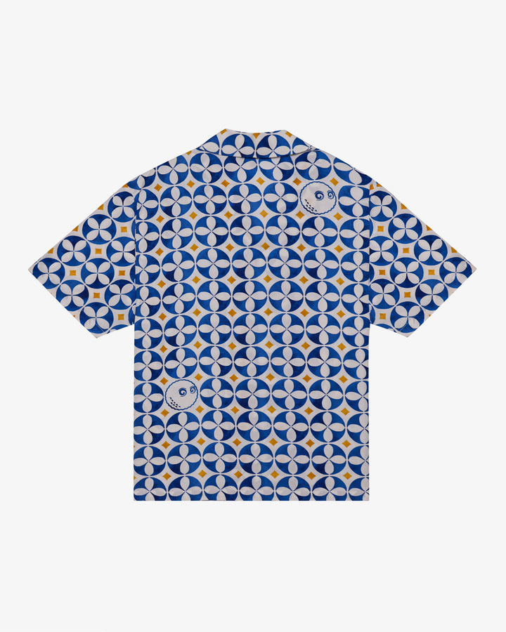 Malbon Riviera Camp Collar Shirt - Militant - Sun Diego Boardshop