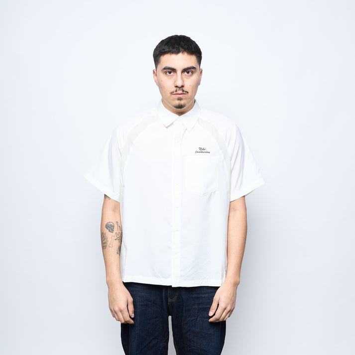Nike Sb-Dri-Fit Woven Short-Sleeve Bowler Shirt - Sail/Light Bone/(Black) - Sun Diego Boardshop