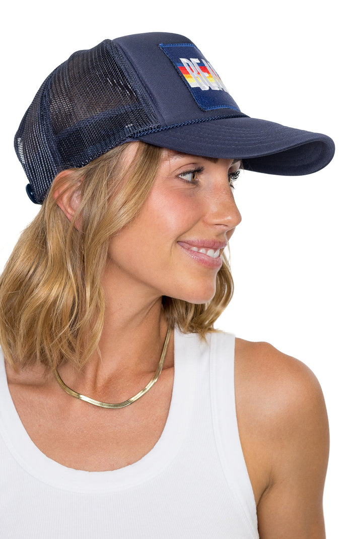 That Friday Feeling Beach Trucker Hat - Navy - Sun Diego Boardshop