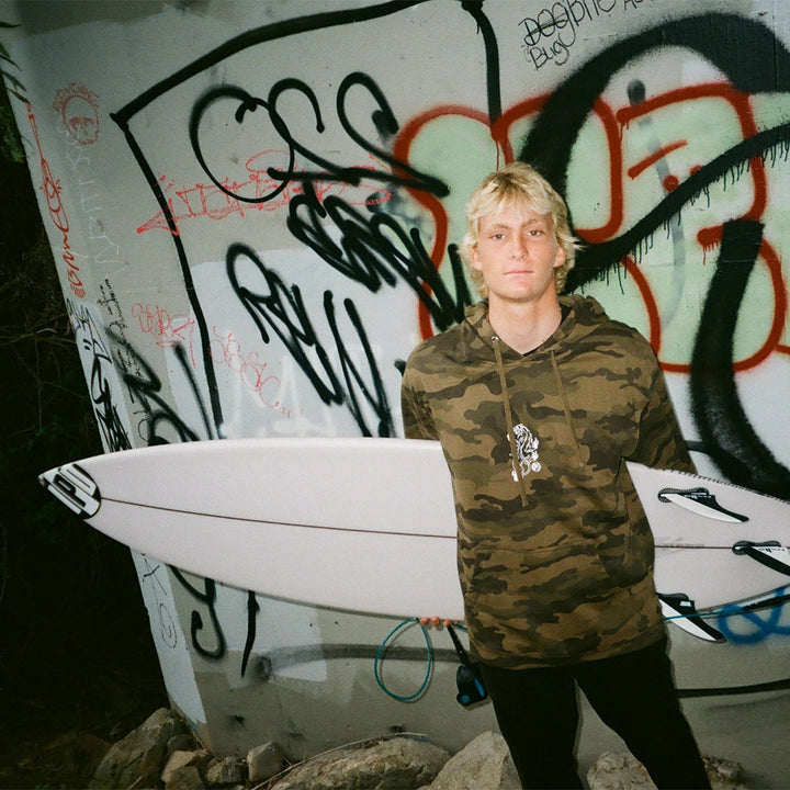 ROSE PANTHER CAMO PULLOVER HOODIE - Sun Diego Boardshop