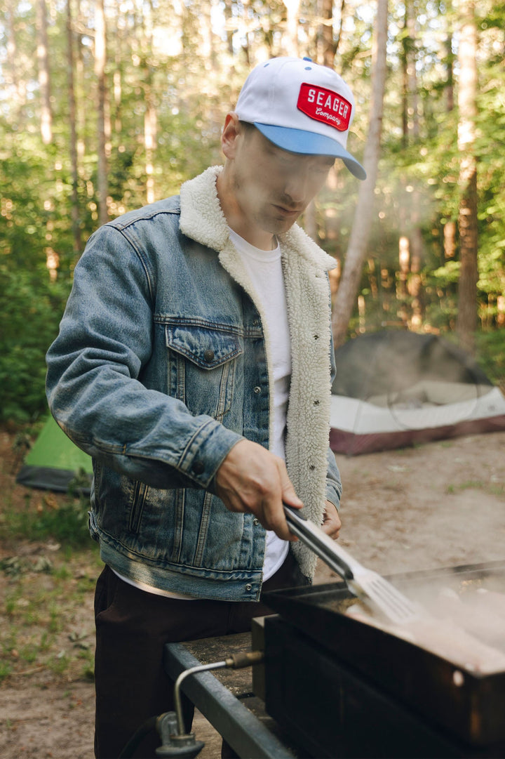 SEAGER WILSON SNAPBACK - WHITE/BLUE - Sun Diego Boardshop