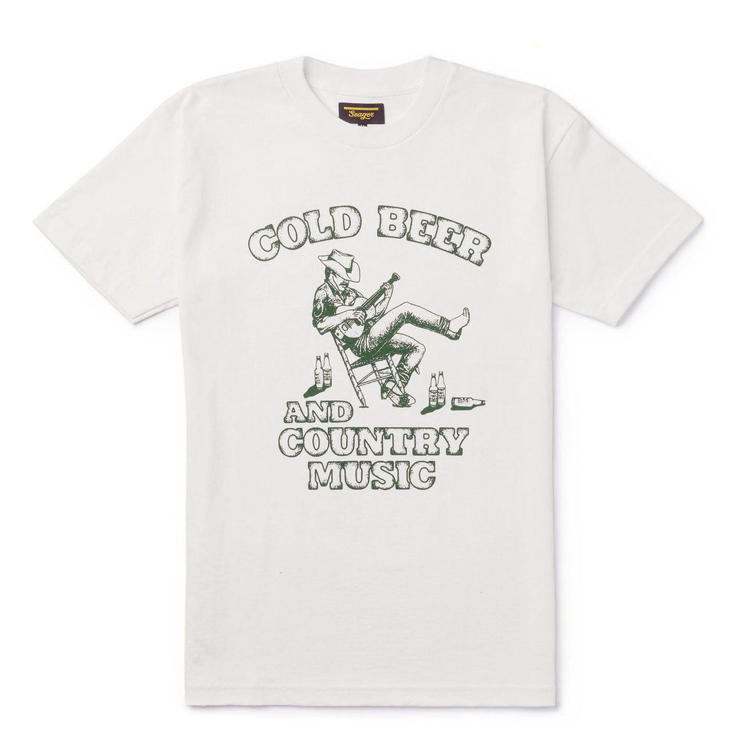 SEAGER Country Music Tee - VINTAGE WHITE - Sun Diego Boardshop