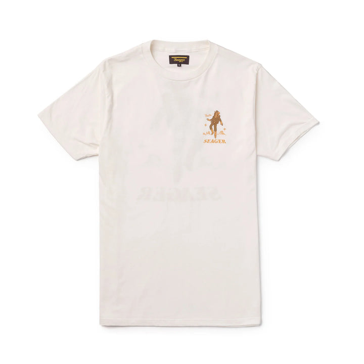 SEAGER  SPACE COWBOY TEE- WHITE - Sun Diego Boardshop