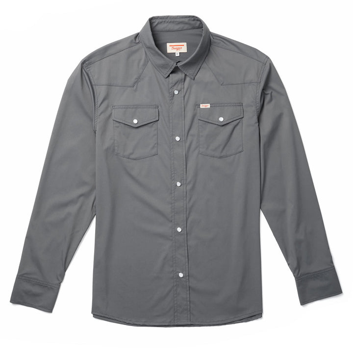 SEAGER El Ranchero L/S Shirt - CHARCOAL GREY - Sun Diego Boardshop