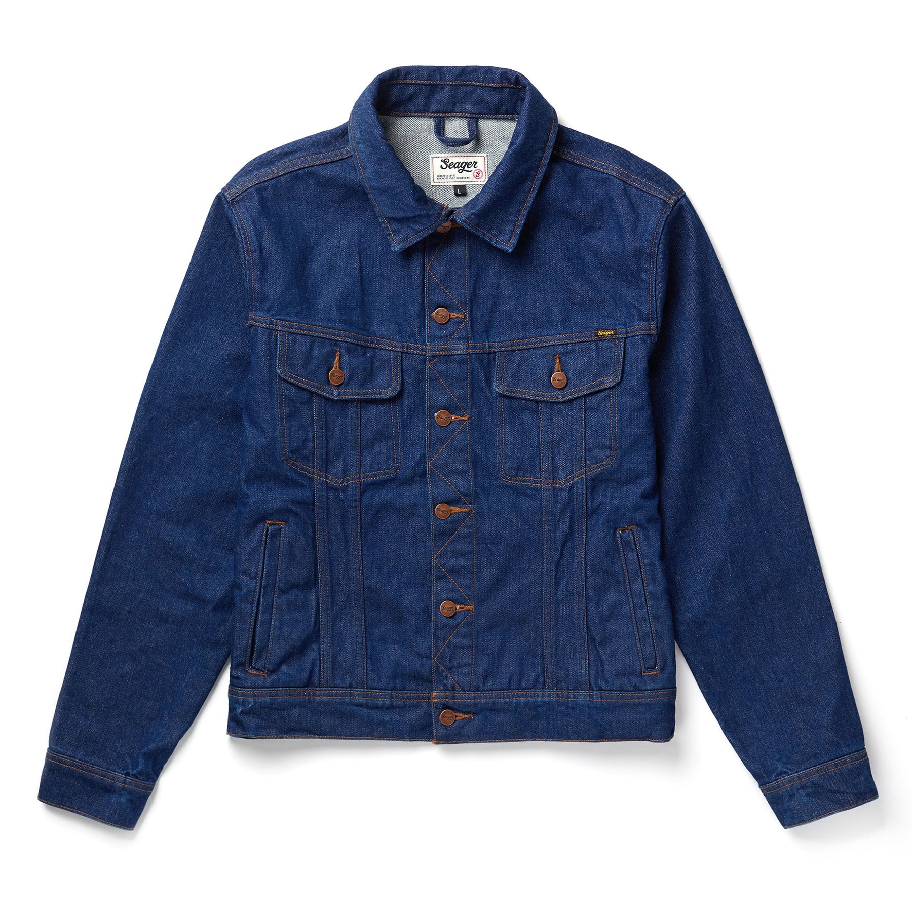 Seager Freewheelin' Denim Jacket - RINSED INDIGO – Sun Diego