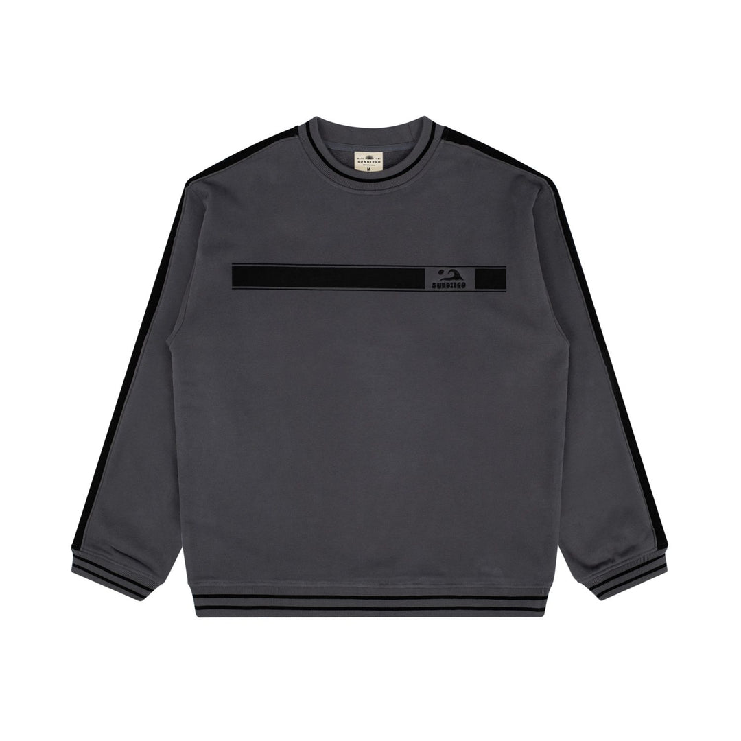 SunDiego Branded Wave Sweatshirt - BLACK/BLACK - Sun Diego Boardshop