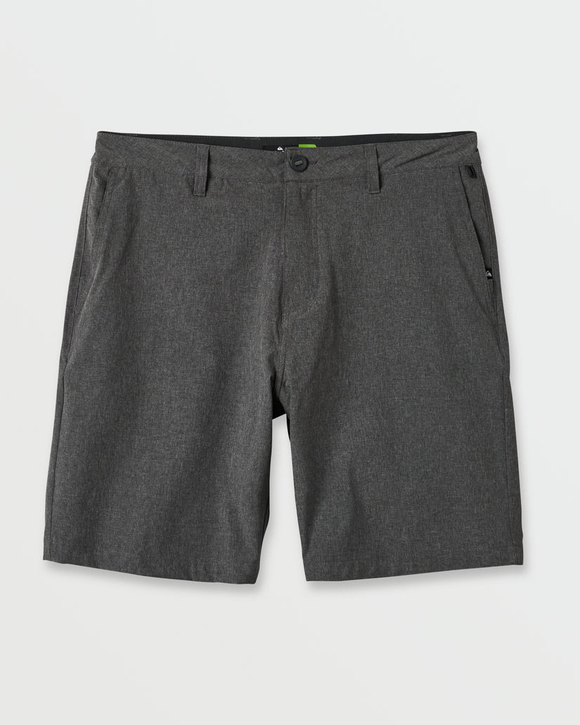 Quiksilver Union Heather 20" Amphibian Hybrid Shorts - Black - Sun Diego Boardshop