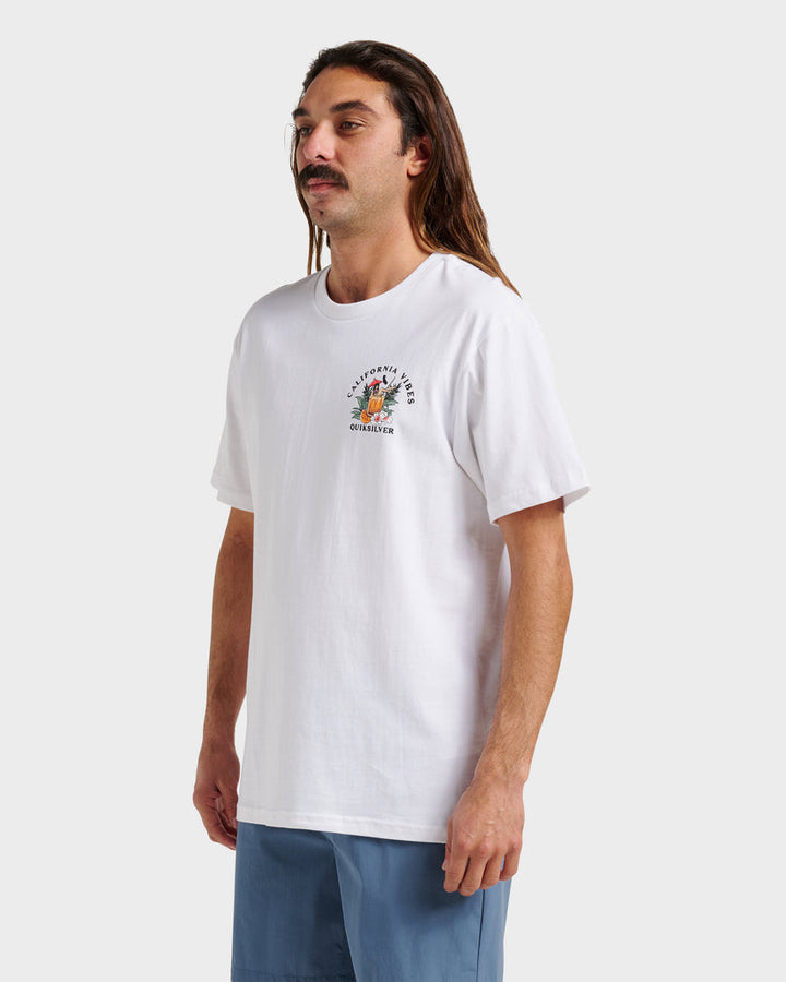 Quiksilver Ca California Vibes Classic T-Shirt - White - Sun Diego Boardshop