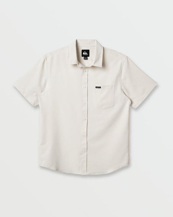 Quiksilver Allport Classic Short Sleeve Shirt - Silver Birch - Sun Diego Boardshop