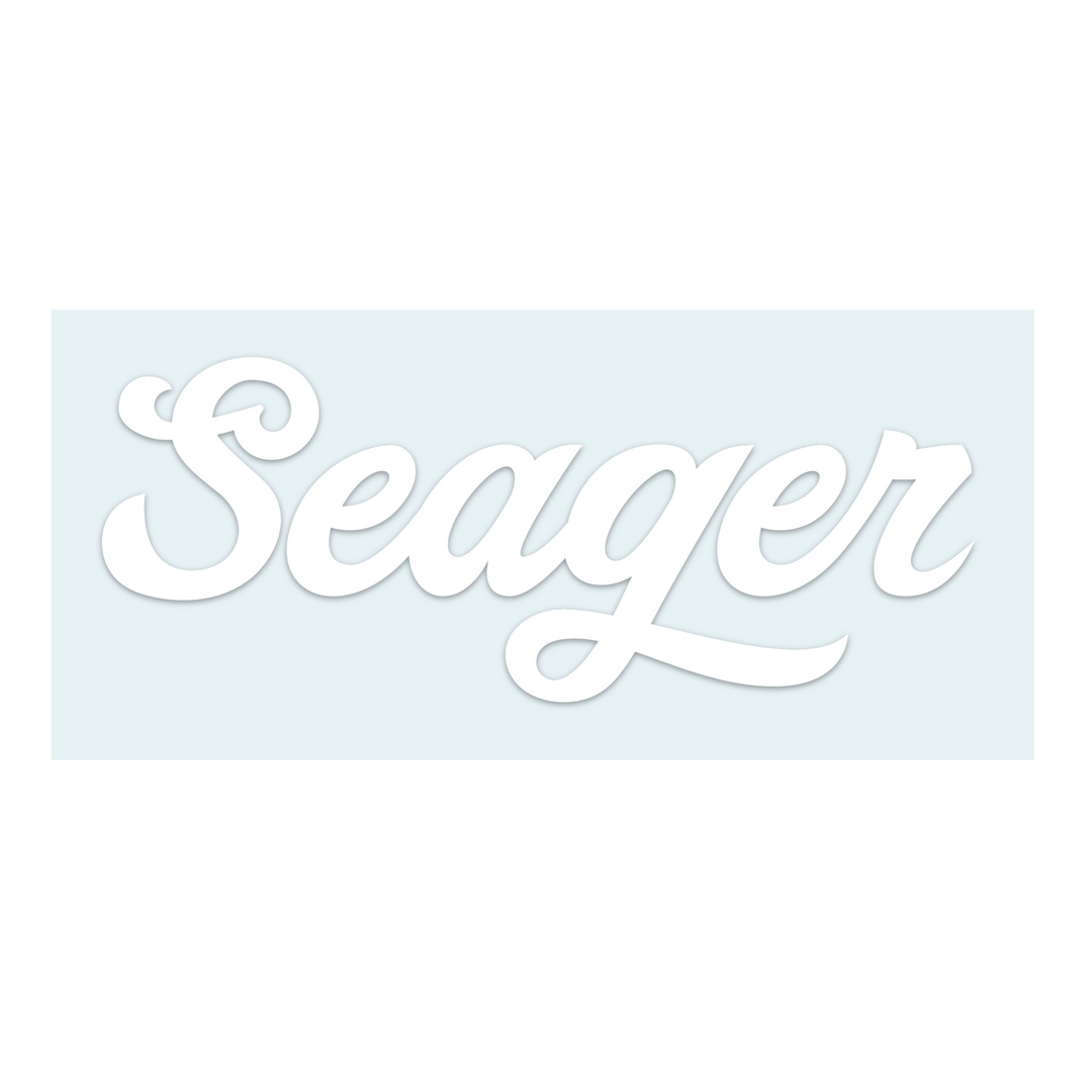 Seager Russ Decal - White - Sun Diego Boardshop
