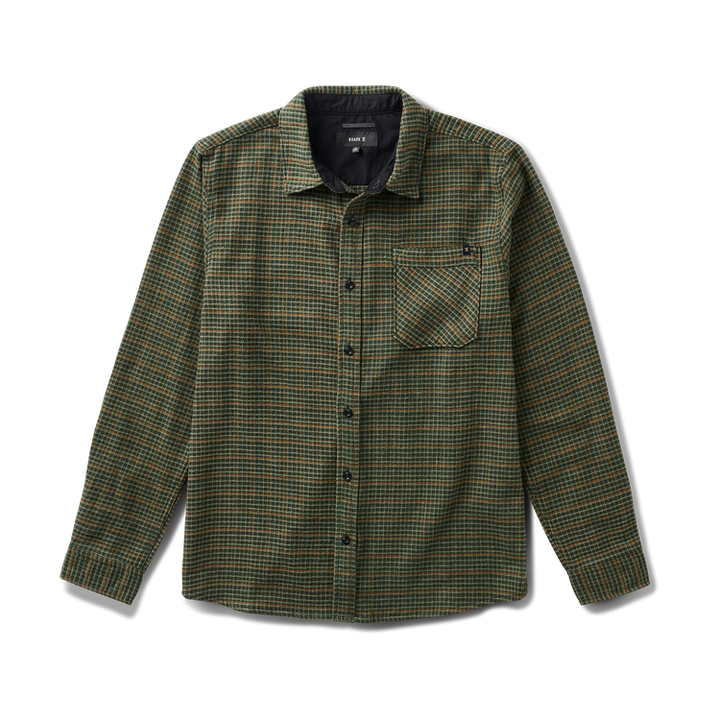 Roark Crossroads Organic Cotton Flannel - Dark Forest - Sun Diego Boardshop
