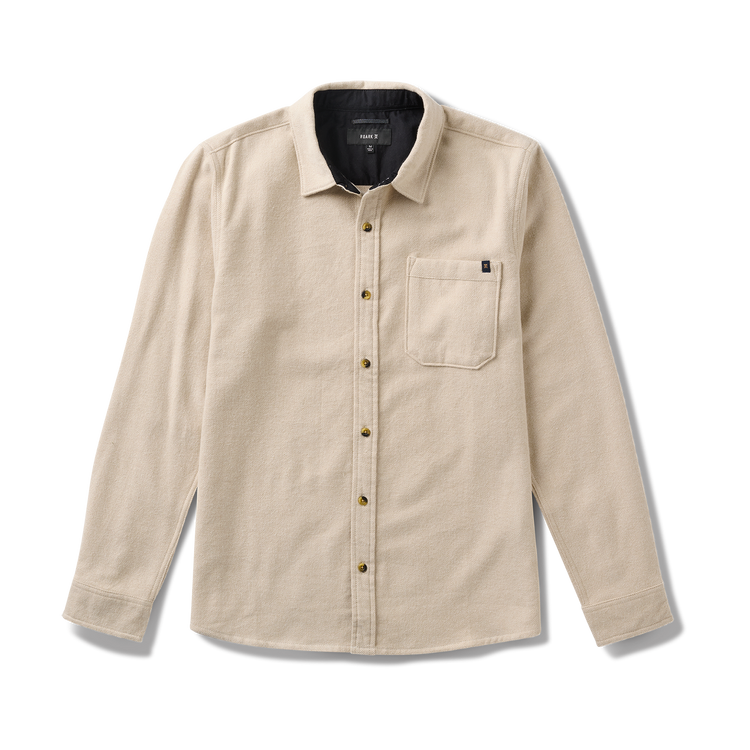 Roark Crossroads Organic Cotton Flannel - Fossil - Sun Diego Boardshop