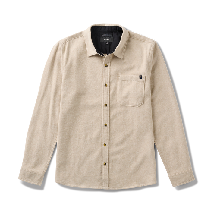 Roark Crossroads Organic Cotton Flannel - Fossil - Sun Diego Boardshop