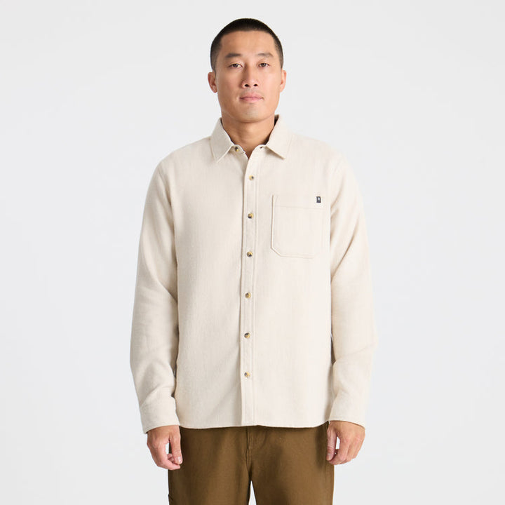 Roark Crossroads Organic Cotton Flannel - Fossil - Sun Diego Boardshop