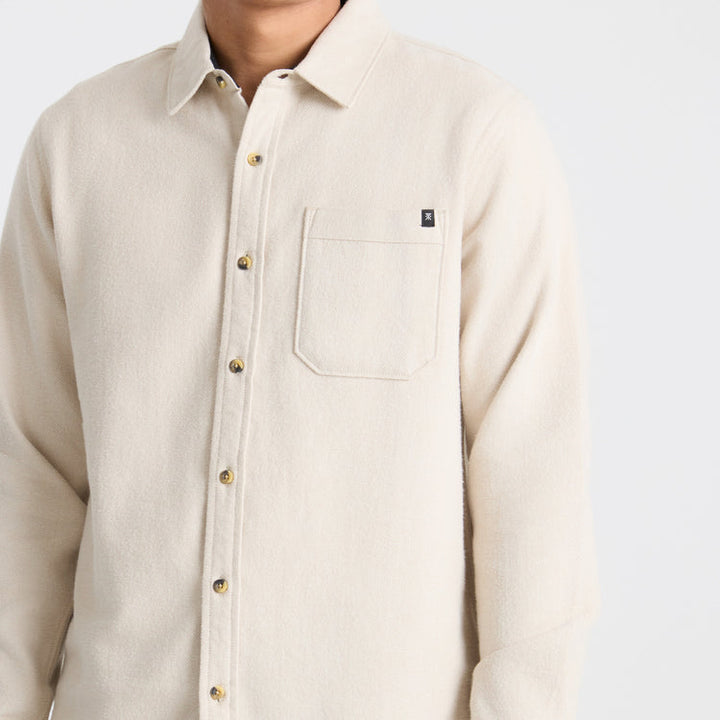 Roark Crossroads Organic Cotton Flannel - Fossil - Sun Diego Boardshop