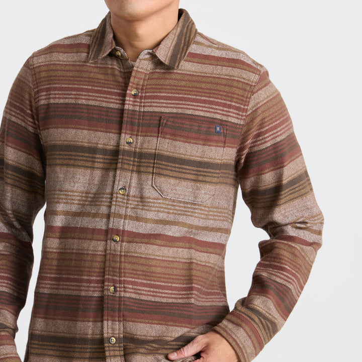 Roark Crossroads Organic Cotton Flannel - Red Clay - Sun Diego Boardshop