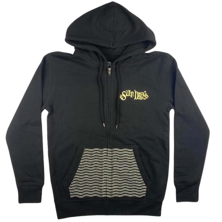 SunDiego Sunken Sun Zip Hoodie - Black - Sun Diego Boardshop