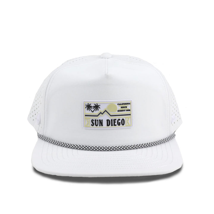 Sun Diego x Melin Coronado Hydro Hat - White (58 cm) - Sun Diego Boardshop