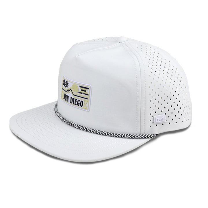 Sun Diego x Melin Coronado Hydro Hat - White (58 cm) - Sun Diego Boardshop