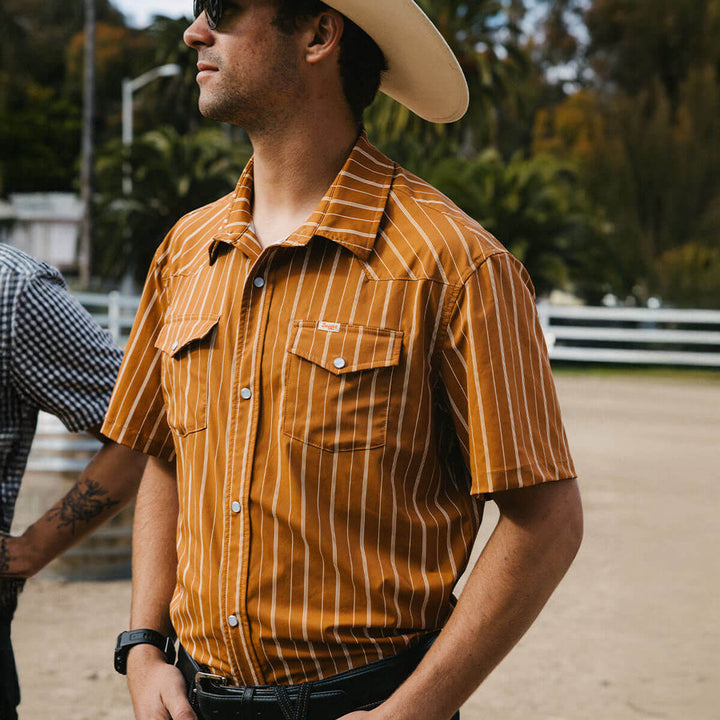 Seager El Ranchero Short Sleeve Shirt - Desert Rust - Sun Diego Boardshop