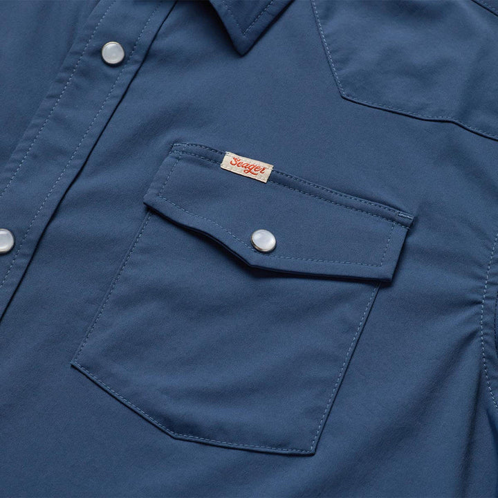 Seager El Ranchero Short Sleeve Shirt - Sky Blue - Sun Diego Boardshop