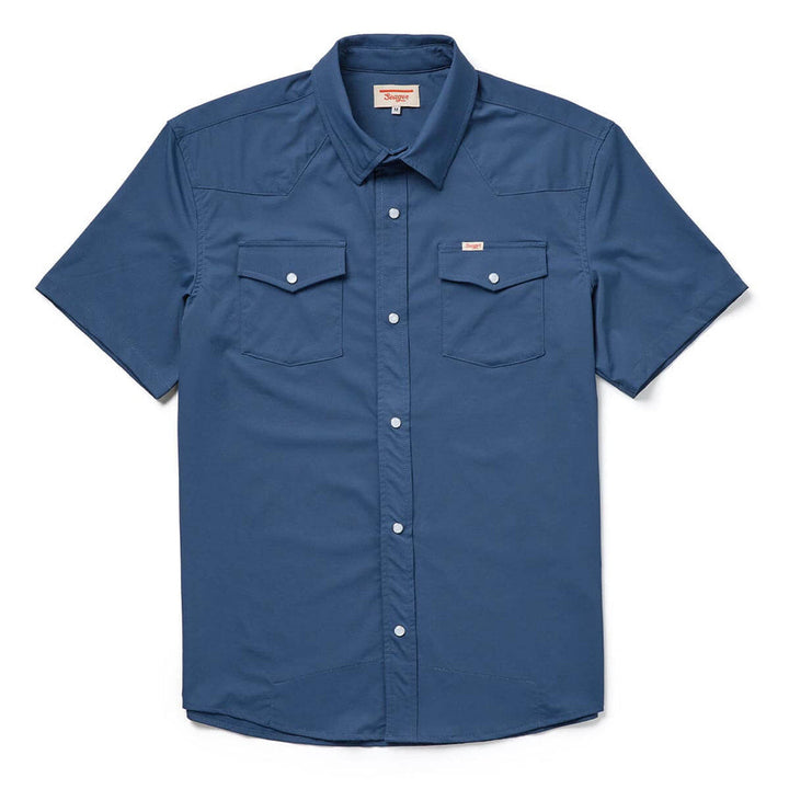 Seager El Ranchero Short Sleeve Shirt - Sky Blue - Sun Diego Boardshop