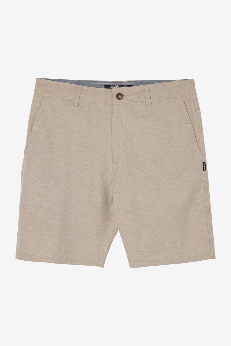 O`Neill RESERVE LIGHT CHECK 19" HYBRID SHORTS - DARK KHAKI - Sun Diego Boardshop