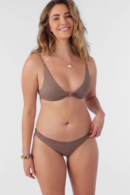 O'Neill Saltwater Solids Pismo Bralette Top - Deep Taupe - Sun Diego Boardshop