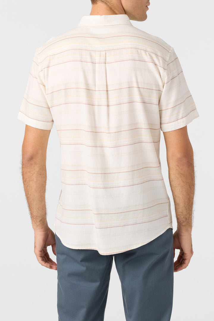 O`Neill Seafaring Stripe Stretch Standard Fit Shirt - White - Sun Diego Boardshop