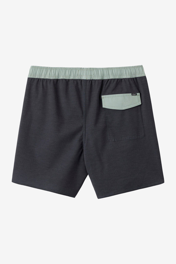 O'Neill O'RIGINALS SOLID SCALLOP 16" VOLLEYS - BLACK - Sun Diego Boardshop