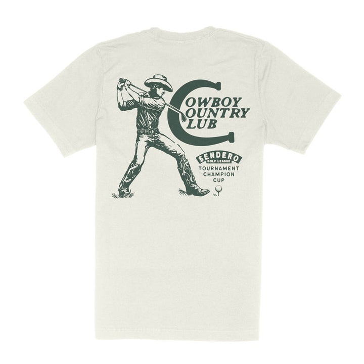 Sendero Cowboy Country Club T-Shirt - Vintage White - Sun Diego Boardshop