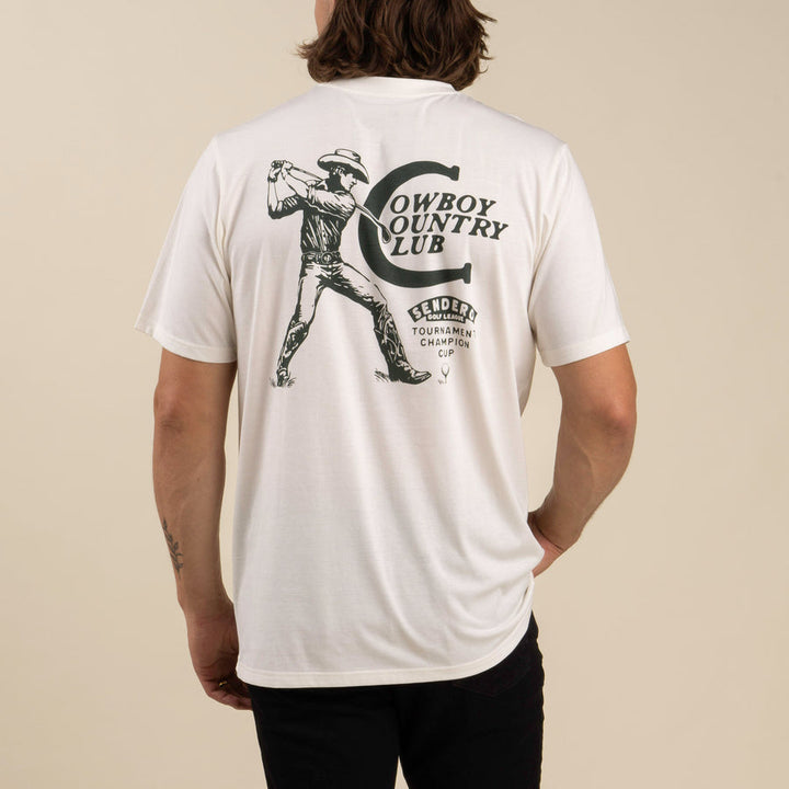 Sendero Cowboy Country Club T-Shirt - Vintage White - Sun Diego Boardshop