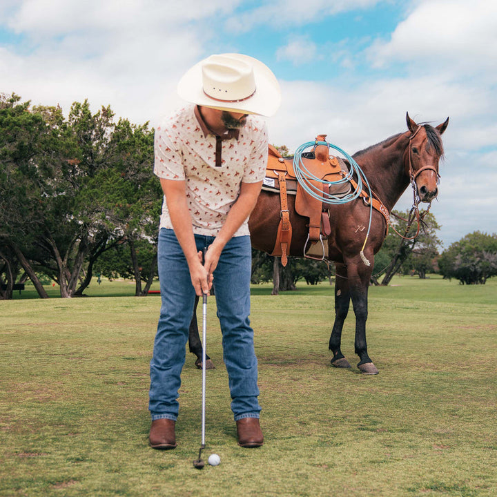 Sendero High Noon Performance Polo - Bronc Rider - Sun Diego Boardshop