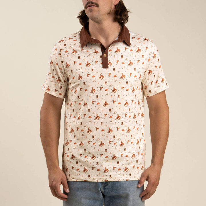 Sendero High Noon Performance Polo - Bronc Rider - Sun Diego Boardshop
