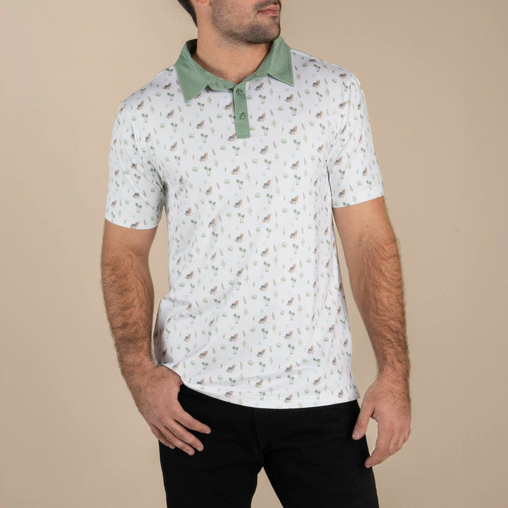 Sendero High Noon Performance Polo - White - Sun Diego Boardshop