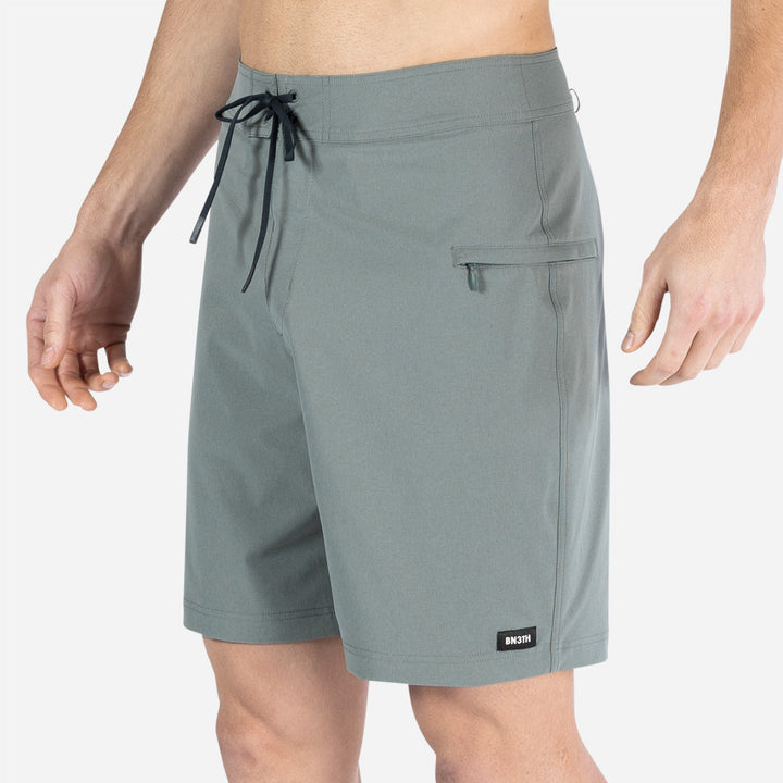 BN3TH Hightide 2N1 8" Boardshort - GREY - Sun Diego Boardshop