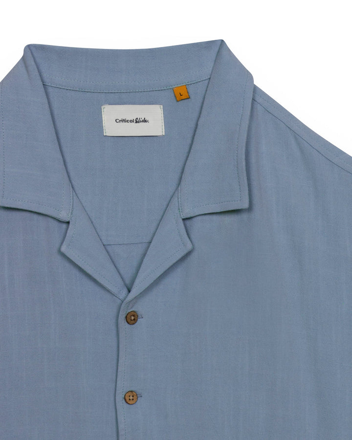 Critical Slide Ernie Resort Shirt - Dusty Blue Zoomed