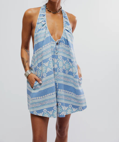 Free People - Fisher Mini Dress - Riverside Combo XS Free People - Fisher Mini Dress - Riverside Combo XS