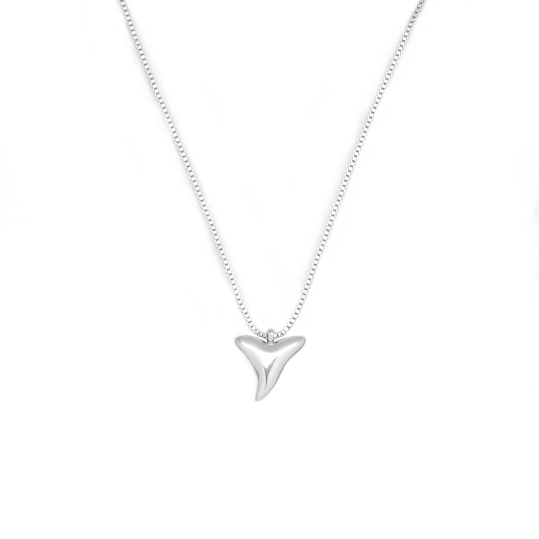 Salty Cali Shark Tooth Necklace - SILVER - Sun Diego Boardshop